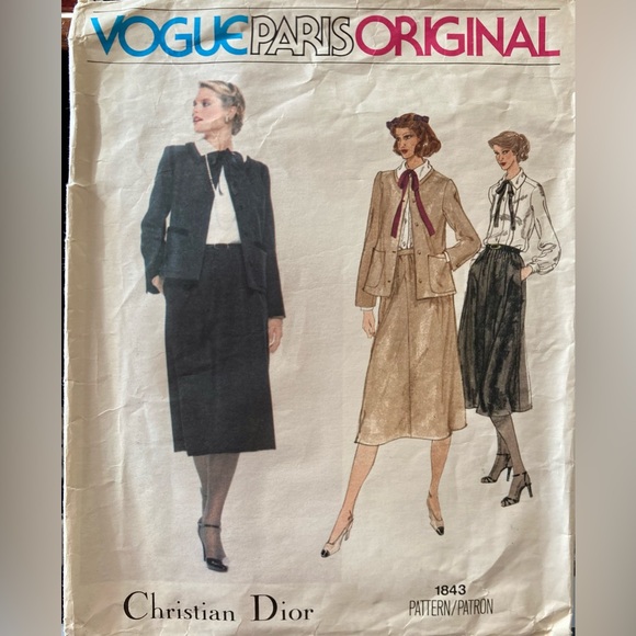 Vintage Vogue Christian Sewing Pattern Sz 10 - Picture 4 of 5